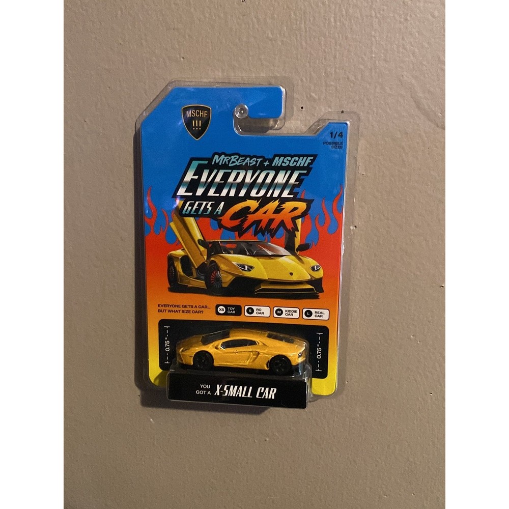 Mr. Beast x MSCHF "Everyone Gets A Car" - X-Small Car Lamborghini - New